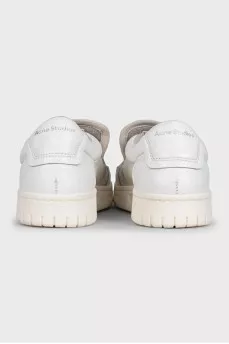 Slip-on sneakers made of suede and leather