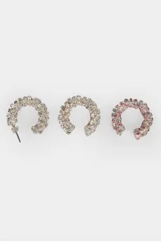 Set of earring and kafa semicircular