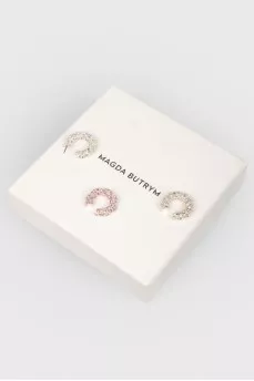Set of earring and kafa semicircular