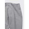 Gray suit with a top and trousers