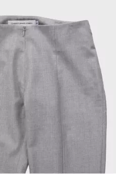 Gray suit with a top and trousers