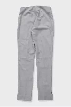 Gray suit with a top and trousers