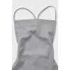 Gray suit with a top and trousers