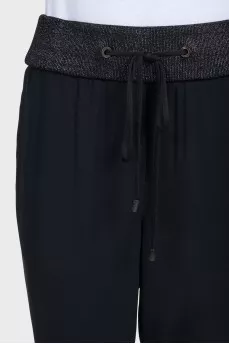 Black banana pants