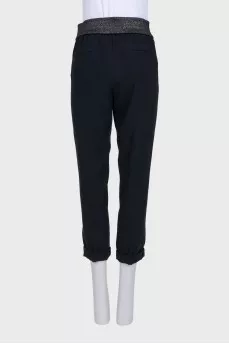 Black banana pants
