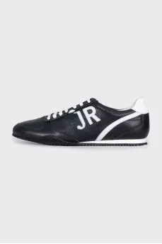 Men's black and white sneakers