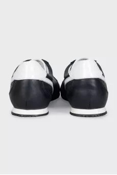 Men's black and white sneakers