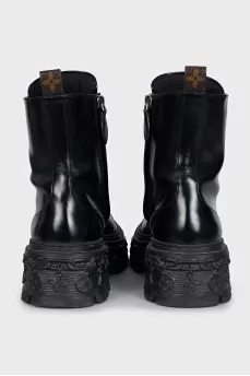 Черные ботинки из кожи Baroque Ranger