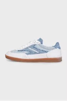 Gray textile sneakers