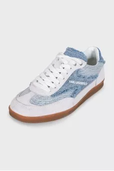 Gray textile sneakers