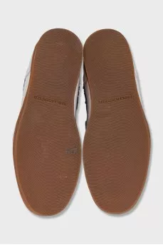 Gray textile sneakers