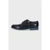 Men's black leather brogues