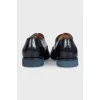 Men's black leather brogues