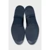 Men's black leather brogues