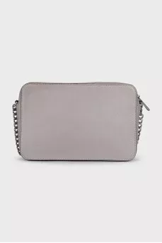 Gray bag with a combined strap