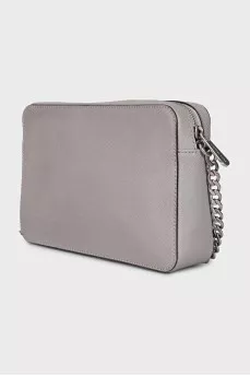 Gray bag with a combined strap