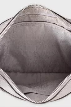 Gray bag with a combined strap