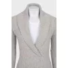 Gray cashmere pullover