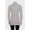 Gray cashmere pullover