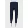 Men's wool trousers with zip and drawstrings