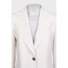 Beige jacket with patch pockets