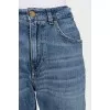 Джинси кльош з ефектом потертості