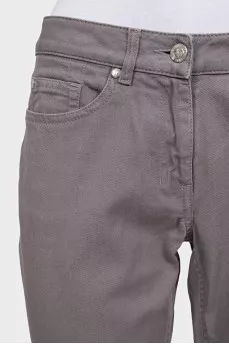 Skinny fit gray jeans