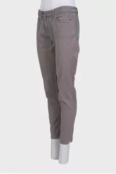 Skinny fit gray jeans