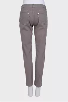 Skinny fit gray jeans