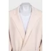 Beige wool cardigan