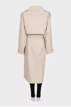 Beige trench coat with tag