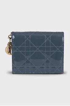 Кошелек серого цвета Lady Dior