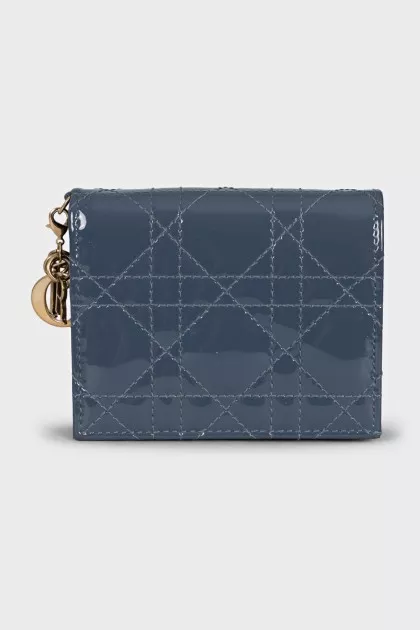 Кошелек серого цвета Lady Dior