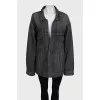 Джинсова куртка oversize на гудзиках