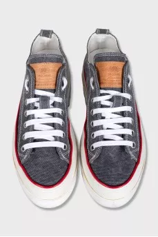 Sneakers with a chunky sole