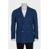 Men's jacket with silver buttons