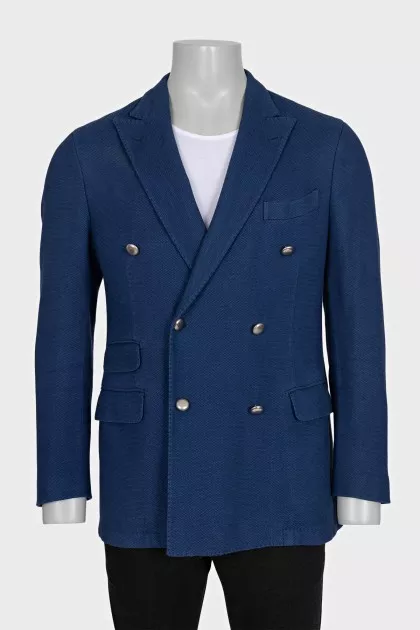 Men's jacket with silver buttons