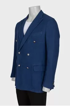 Men's jacket with silver buttons