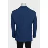 Men's jacket with silver buttons