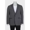 Men's straight button-down jacket