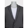 Men's straight button-down jacket