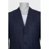Men's blue single-breasted jacket