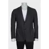 Men's straight jacket with a small print