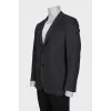 Men's straight jacket with a small print