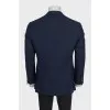 Men's blue jacket with silver hardware