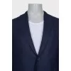 Men's blue button-down jacket
