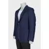 Men's blue button-down jacket