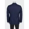 Men's blue button-down jacket