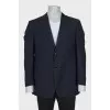 Men's black jacket with patch pockets