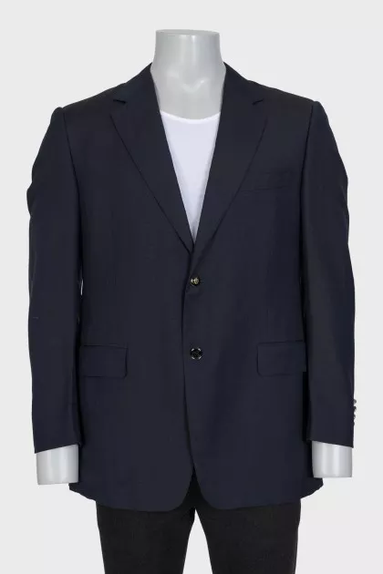 Men's black jacket with patch pockets